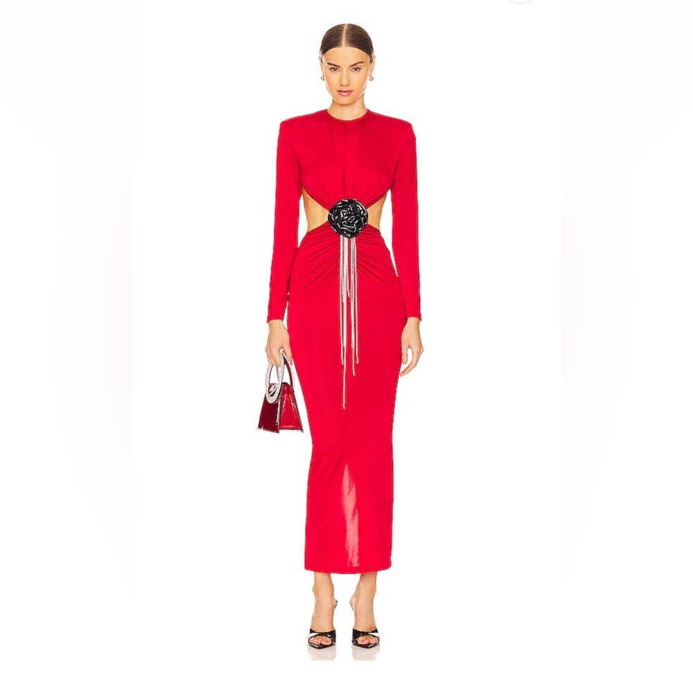 The New Arrivals by Ilkyaz Ozel Thea Dress in Rouge Dada